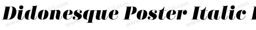 Didonesque Poster Italic Regular字体转换